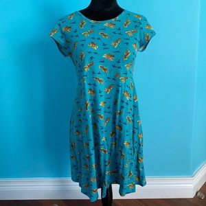 Tiger 🐅 turquoise dress
